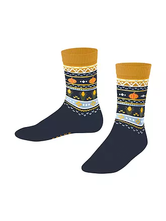 FALKE | Kinder Socken PUMPKIN FAIR ISLE space blue | 